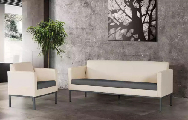 Office furniture complete set study seating group sofa set 2-piece modern