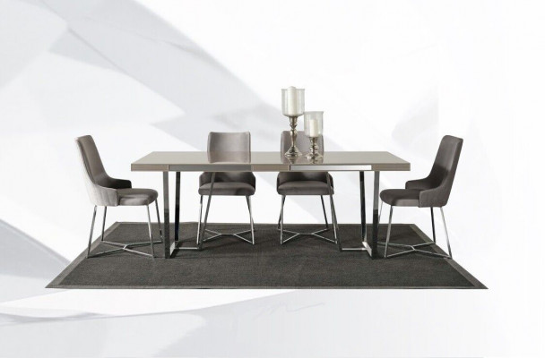 Dining set dining room group dining corner dining table chairs 10-piece wood gray