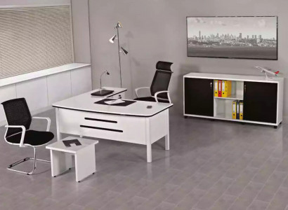 Luxury Office Set Study Room Furniture Corner Desks Office Furniture Wood