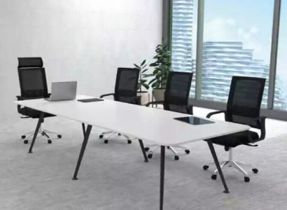 White meeting table conference table study room furnishing style