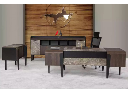 Bür Furniture Desk Table Marble Imitation Tables Office Furnishing