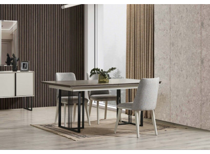 Dining corner dining group white dining room group dining table chairs 7-piece wood