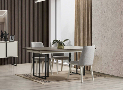 Dining corner dining group white dining room group dining table chairs 7-piece wood