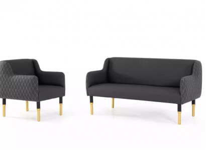 Sofa set stainless steel furniture sofa suite two-seater single-seater armchair upholstery