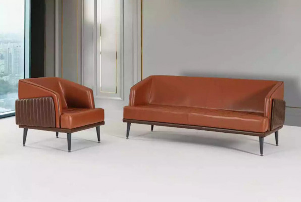 Designer office furniture upholstered sofas luxury two-seater couch office seater