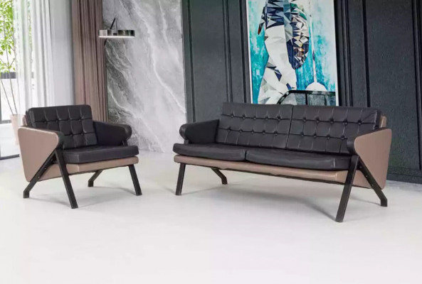 Two-seater luxury furniture office furniture modern upholstered sofa