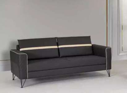 Home office sofa couch 3-seater upholstered fabric textile furniture designer