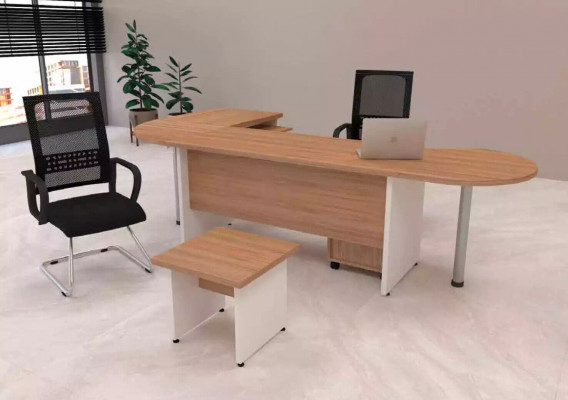 Designer Set 2 pcs Modern Study Room Office Complete Corner Desk