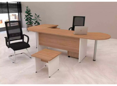 Designer Set 2 pcs Modern Study Room Office Complete Corner Desk