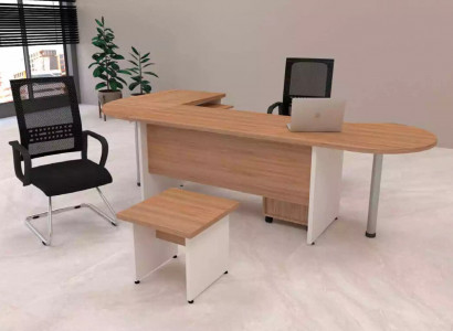 Designer Set 2 pcs Modern Study Room Office Complete Corner Desk