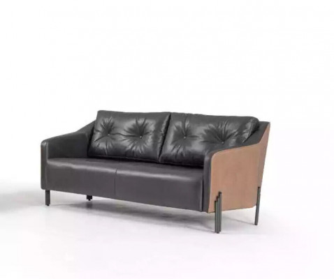 Office room sofa couch 3-seater textile upholstery fabric new office furniture