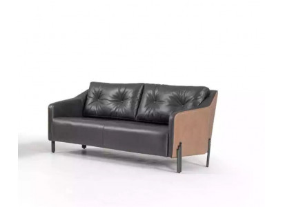 Office room sofa couch 3-seater textile upholstery fabric new office furniture