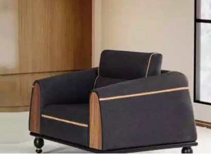 Designer armchair new furniture black seat study luxury upholstered armchair