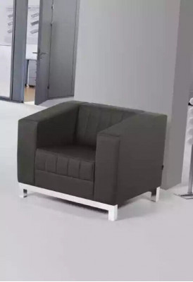 Gray office armchair furniture seating upholstered armchair textile study lounge chair