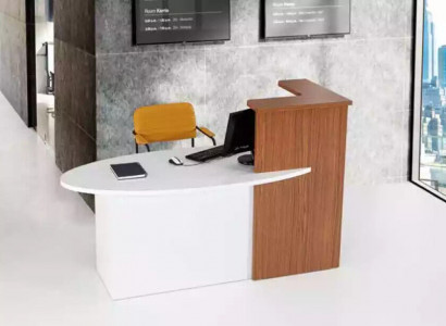 Reception, front desk, counter, law firm, practice, nightclub, industrial tables, office