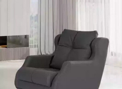 Workroom armchair style modern gray upholstered armchair designer seat furniture