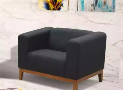 Office room black armchair luxury seating upholstery fabric textile furniture 92x77x65