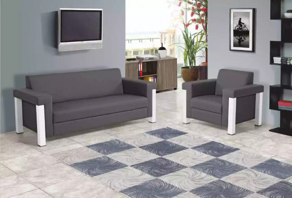 Gray armchair office furniture study upholstered chair modern seating furniture