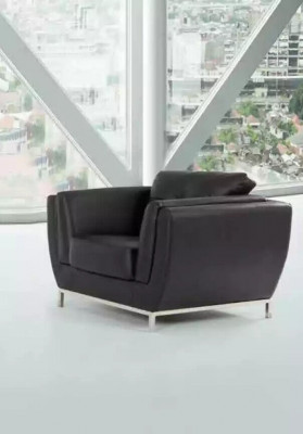 Black armchair study room office furniture luxury upholstery fabric new
