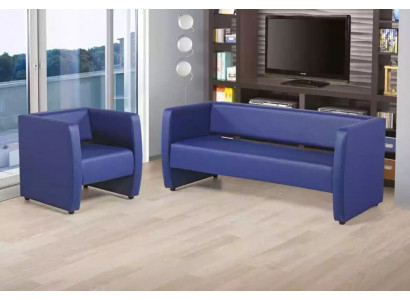 Luxury Blue Armchair Office Furniture Study Upholstery Textile Fabric New