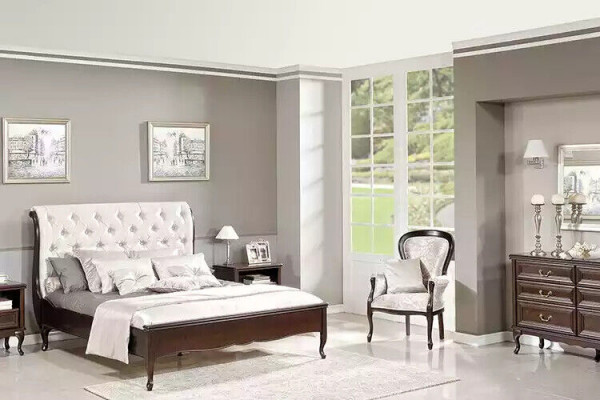 Bed fabric design double beds luxury modern hotel frame bedroom