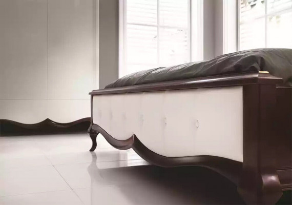 Bed Cushion Design Luxury Double Hotel Beds Baroque Wood Furniture New