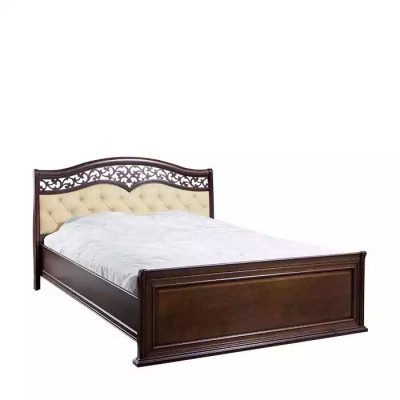 Luxurious bedroom bed design, padded double hotel bed.