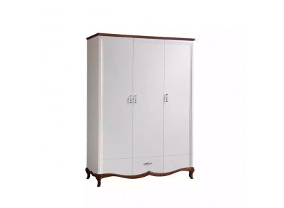 Modern design white wardrobe with drawer wood design cabinets new