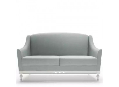 Sofa 2-seater sofas design luxury textile wood upholstery two-seater couches