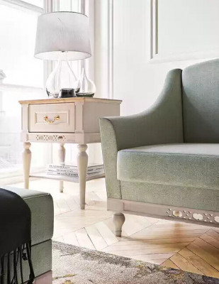 Sofa 2-seater sofas design luxury textile wood upholstery two-seater couches