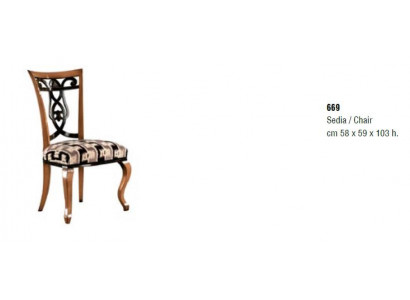 Solid wood chairs dining room design chair with armchair armchair Italian furniture