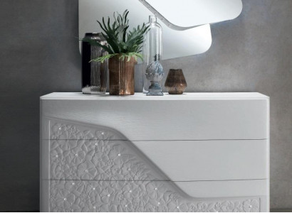 Modern luxury set 2-piece dresser mirror dressers wood console sideboard furniture