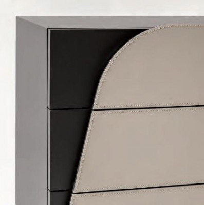 Bedroom nightstand with 3 drawers wood Italian furniture design Bizzotto