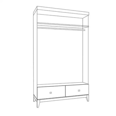 Wardrobe Bedroom Closet White Modern Wood Luxury Cabinets