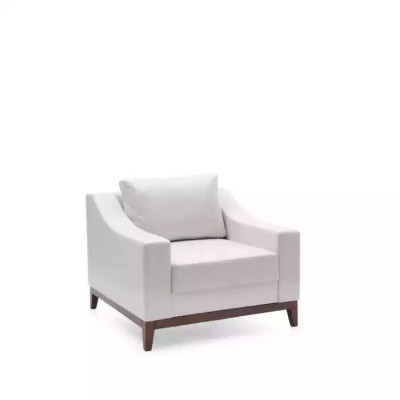 Armchair white Scandinavian upholstered armchair TV armchair lounge club furniture