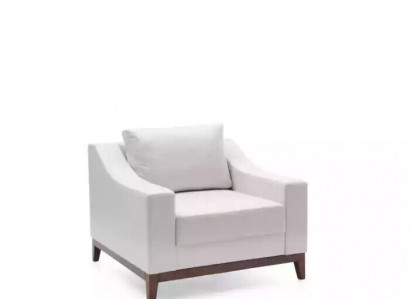 Armchair white Scandinavian upholstered armchair TV armchair lounge club furniture