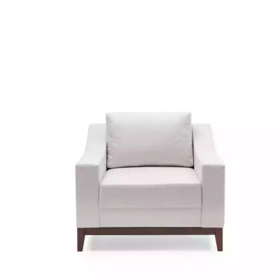Armchair white Scandinavian upholstered armchair TV armchair lounge club furniture