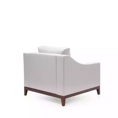 Armchair white Scandinavian upholstered armchair TV armchair lounge club furniture
