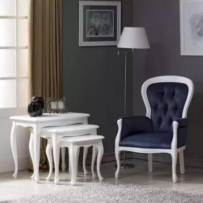 Luxury Armchair Living Room Textile Armchair Classic Design Upholstery