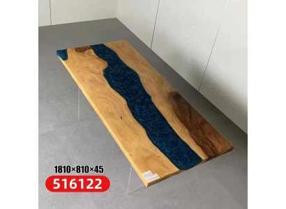 Dining Table River Table Real Wood Solid Epoxy Resin Tables 181x81 New