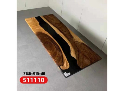Epoxy resin dining table real wood solid furniture waterfall epoxy table furniture new
