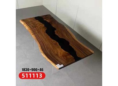 Table Epoxy Resin Dining Table Real Wood Solid Tables 183x90 River Table