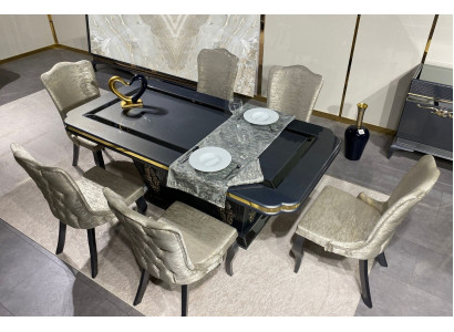 Dining room set dining group table 7-piece complete set dining table 6 chairs suite