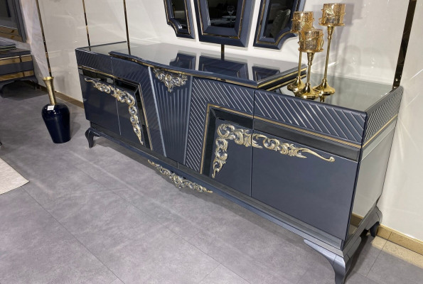 Sideboard Modern Dresser Cabinet with 3 Mirror Storage Baroque