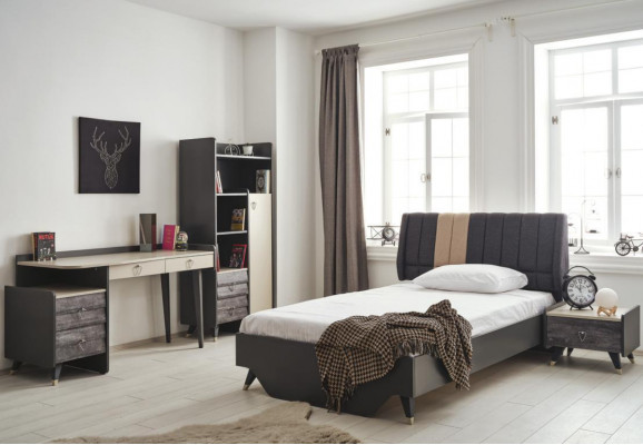 Bedroom set luxurious stylish bedroom set bed bookshelf