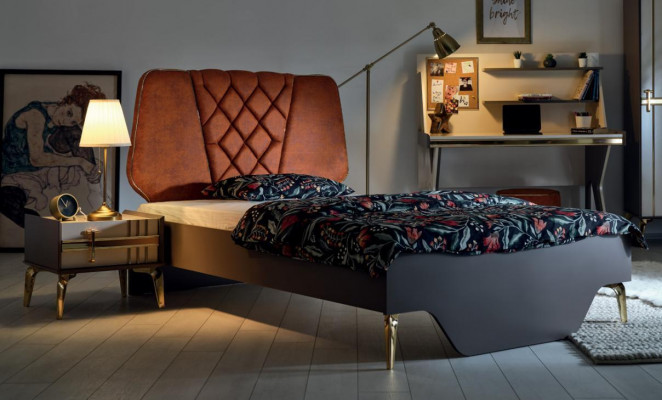 Luxury bedroom nightstand beds complete bed set design furnishings