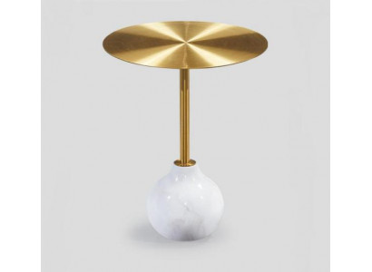 Modern round coffee table metal stylish gold side table new luxurious