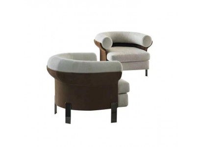 Luxurious armchair, modern armchair, TV couch, single-seater sofa, textile fabric.