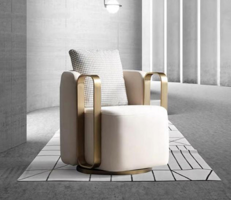 Design Luxury Armchair Chair Sofa Single Seater TV Lounge Chaise Sofa Textile