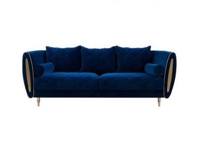 Design Blue 2-Seater Relax Sofas Sofa Textile Upholstery Couch Fabric Couches
